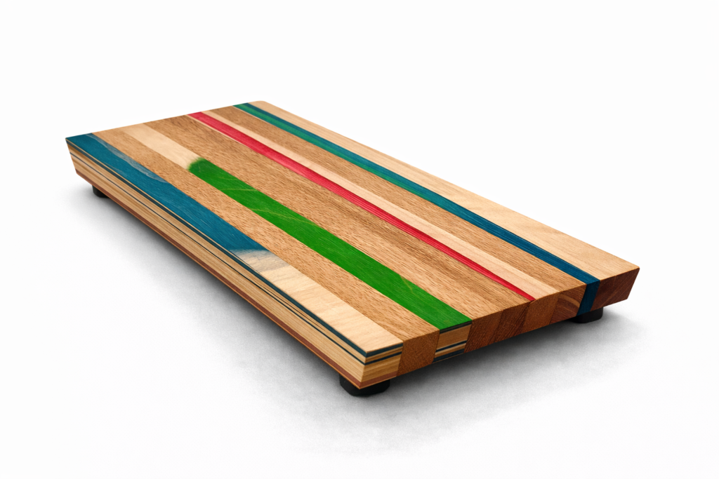 Planche à découper en skateboard recyclé